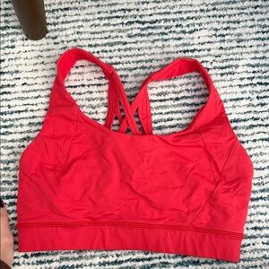 Lululemon Athletica Vibrant Red Sports Bra